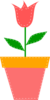 Tulip In Flower Pot Clip Art